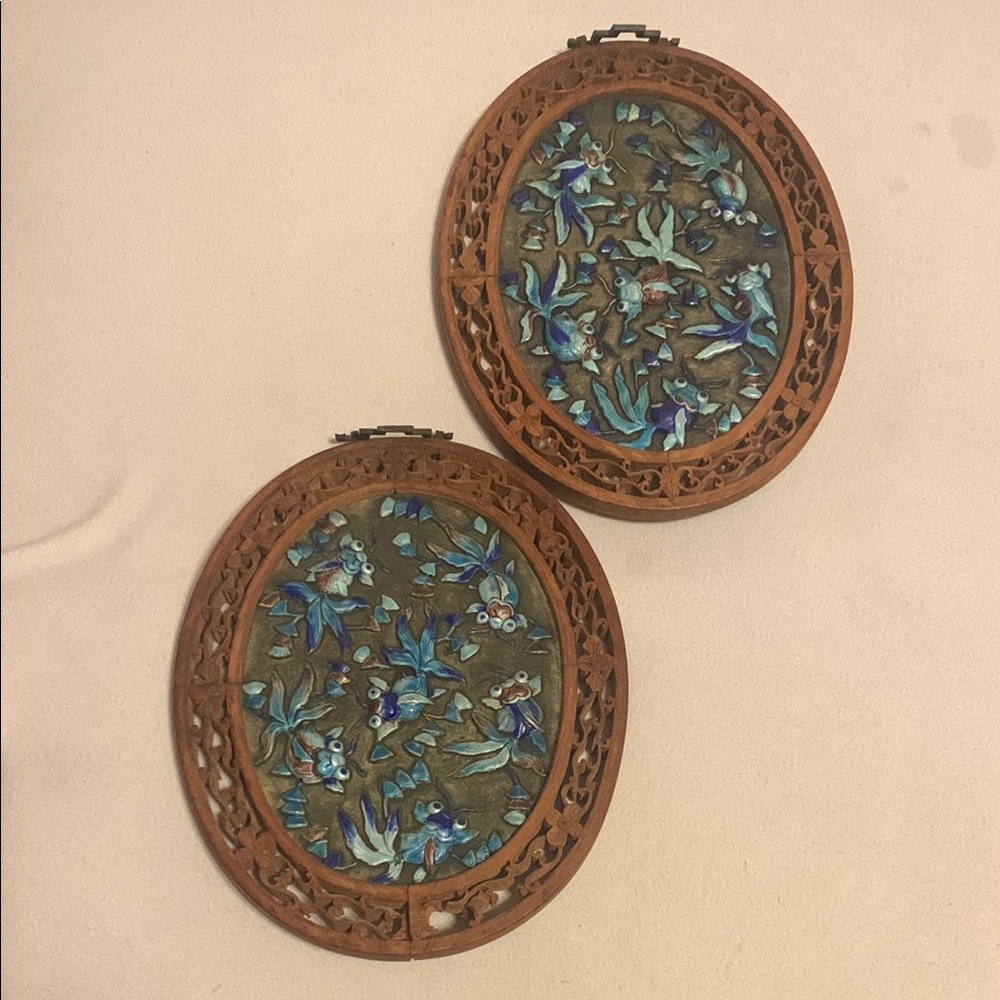 Intricate Floral Wooden Wall Accents